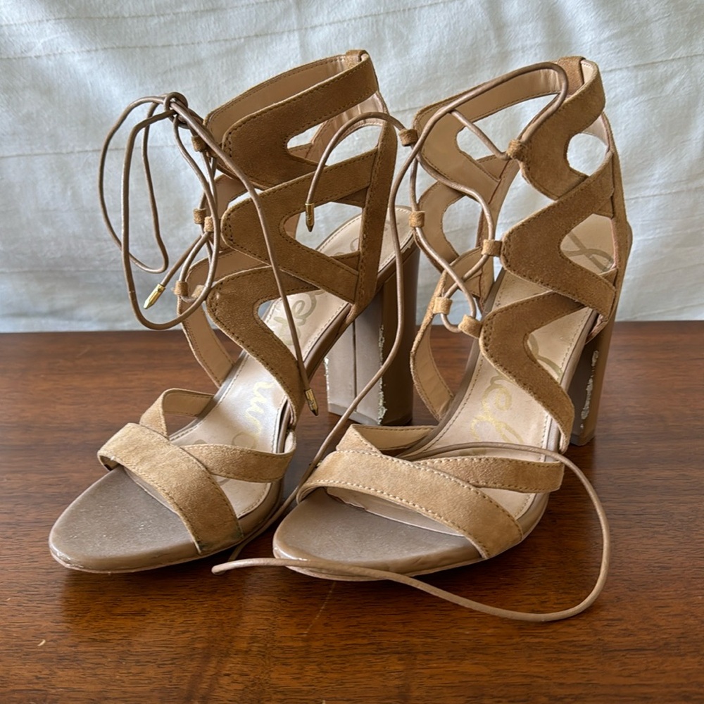 Sam Elderman Lace Up Heels